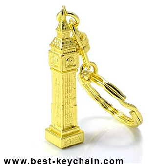 SOUVENIR LONDON METAL BIG BEN PENDANT KEYCHAIN