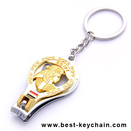 gold egypt kaiserin souvenir nail clipper keychain
