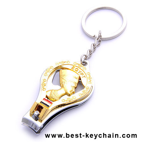 gold egypt kaiserin souvenir nail clipper key ring