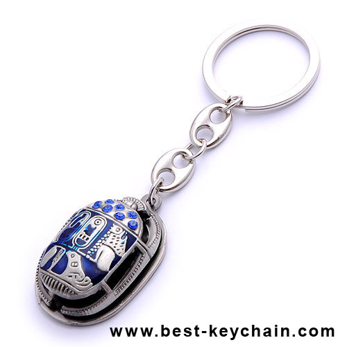 souvenir metal egypt dung beetle key chain