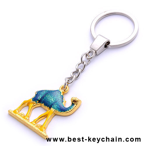 sounvenir 3d gold metal egypt camel keychain