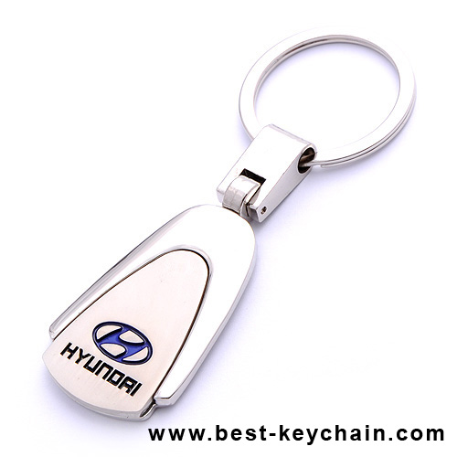 metal korea hyundai car logo keychain