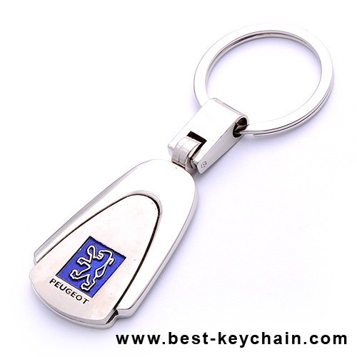 metal france peugeot car logo keychain key ring
