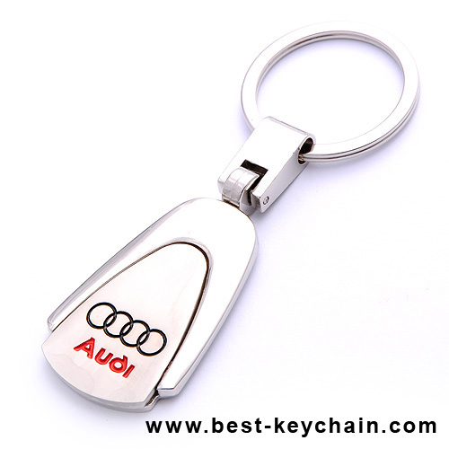 metal germany audi car logo keychain key ring