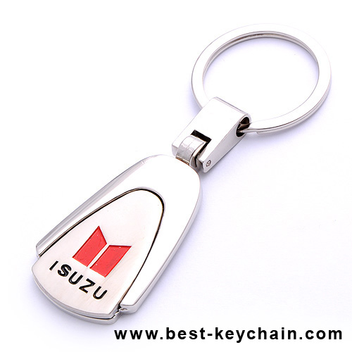 metal italy fiat car logo keychain key ring