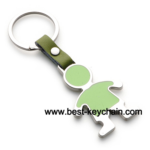 promotion fancy baby boy metal keychain keyring