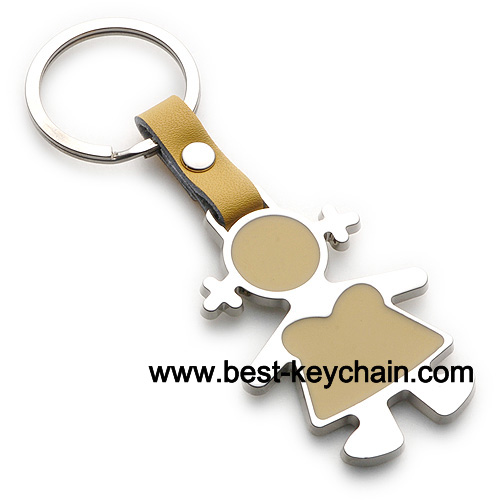 fancy baby girl metal key chain key ring