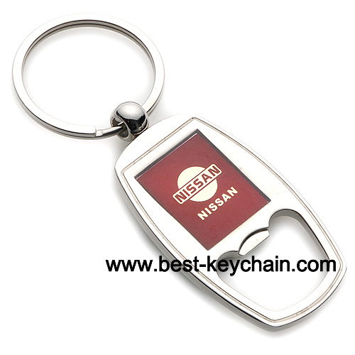 nissan metal bottle opener keychain promotion