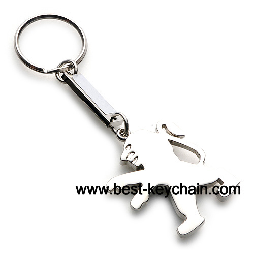 metal peogeot auto car logo key chain