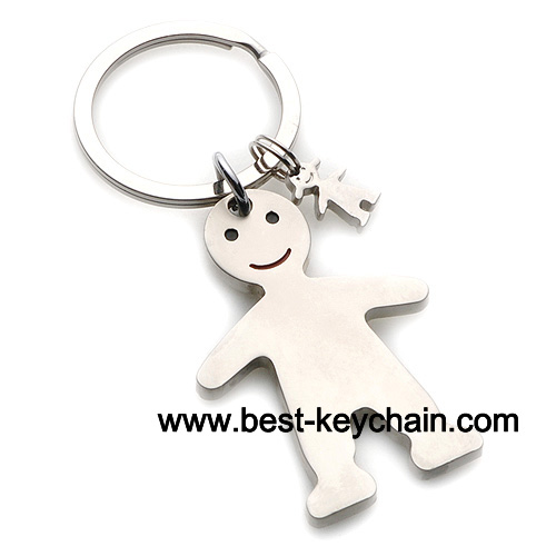 metal custom baby shape fancy keyring