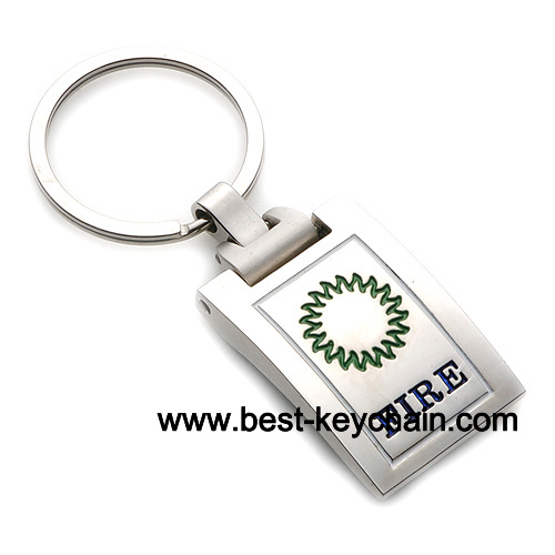 metal custom fire keychain promotion gifts