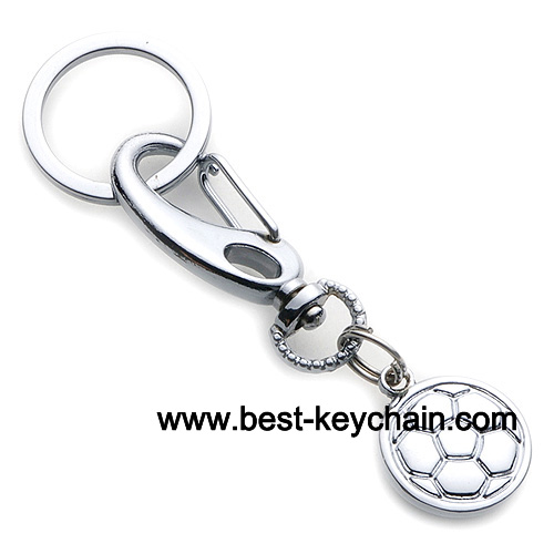 promotion metal football key chain keyring