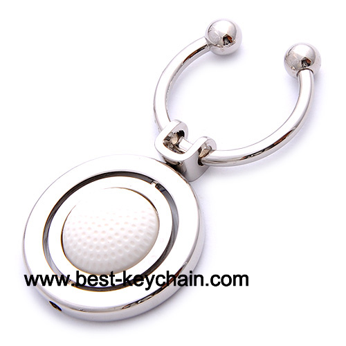 Fancy metal golf keychain keyring promotion