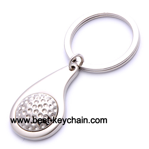 metal silver color golf keyholder promotion