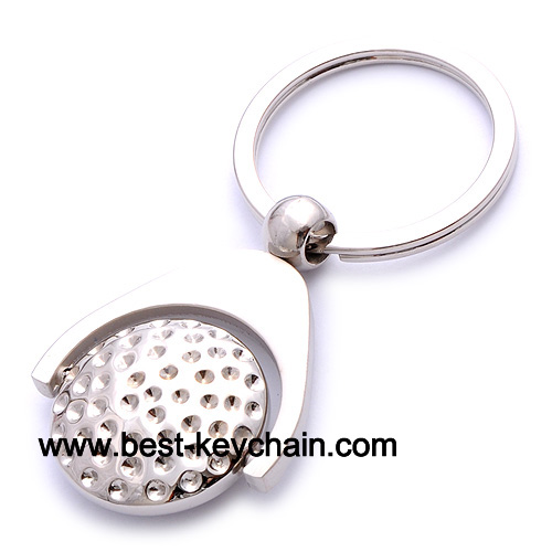 golf key chain metal material spinner gift