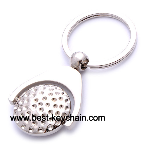 golf keychain metal material spinner gift