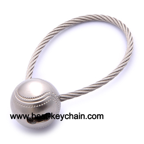 metal 3d baseball strap key chain promotion gift