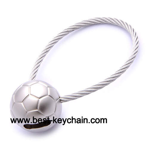 zinc alloy 3d metal football keyholder