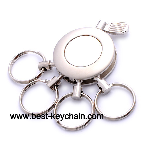 promotion metal round shape function keychain