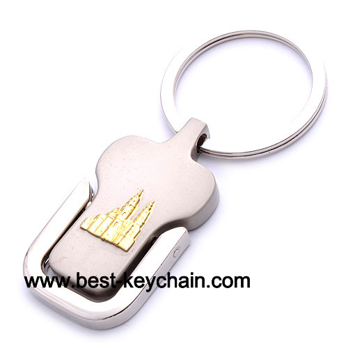 sounveir emboss logo custom key holder