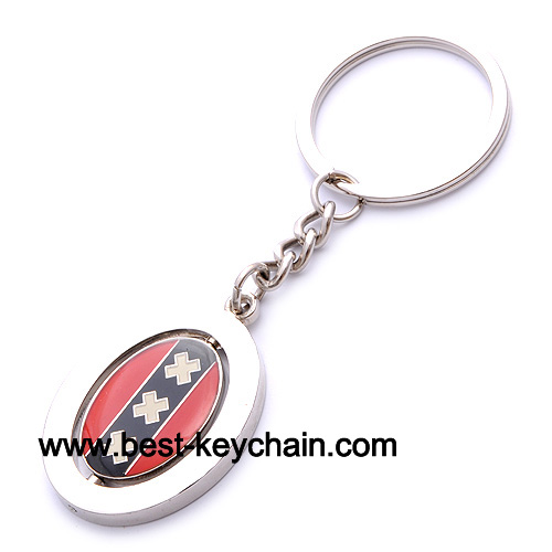 hot sale metal spinner souvenir holland key ring