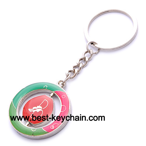 metal custom shape basile keyring