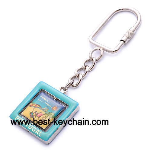 Metal portuga picture epoxy key chain