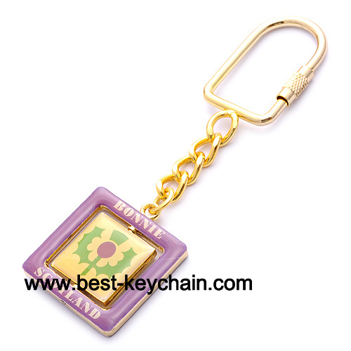 souvenir gold bonnie metal keyring