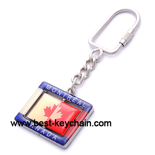 Metal canada montreal key ring