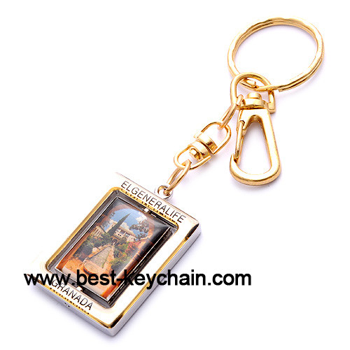 zinc alloy metal granada keyring