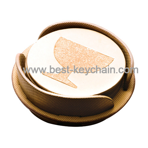 promotion round shaped cup coaster