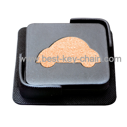 hot sale car shape coaster cup mat