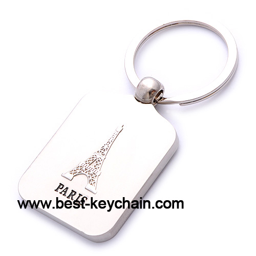 Souvenir metal paris keyring keychain