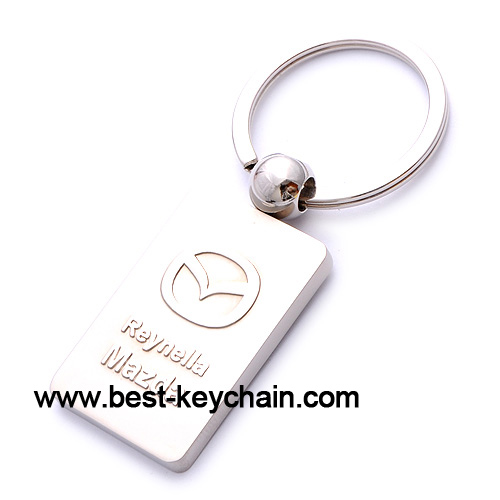 Production metal mazda car keychain