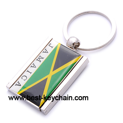 metal photo frame key chain