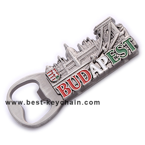 Bottle opener budapest souvenir fridge magnet