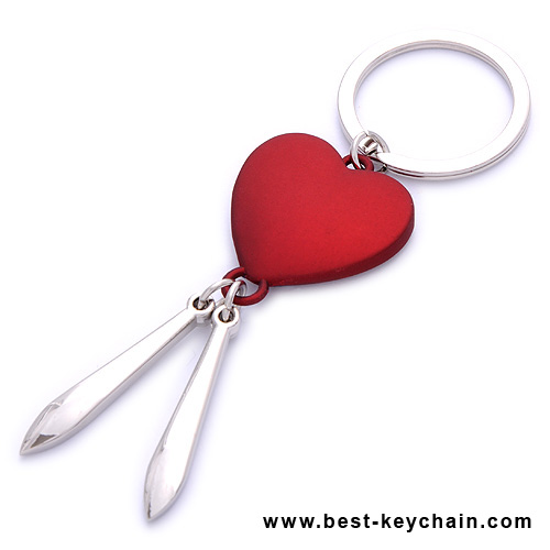 3D heart shape keyholders