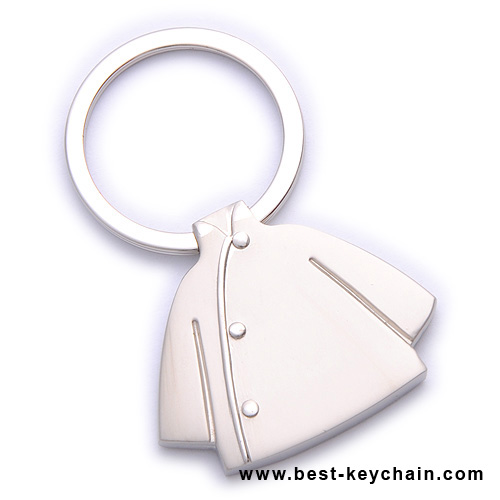 3d T shirt shape metal keyring