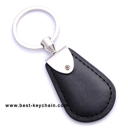 PU LEATHER KEYCHAIN BLACK COLOR