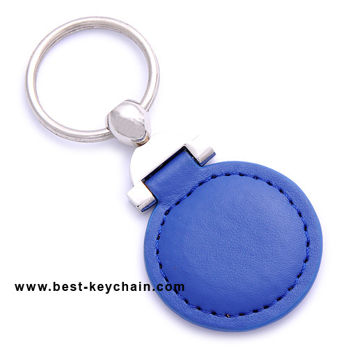 ROUND LEATHER KEYCHAINS