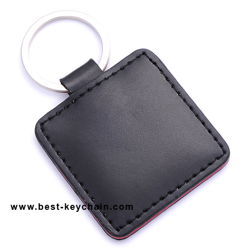 LEATHER KEYCHAIN SQUARE SHAPE