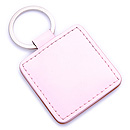 SQUARE SHAPE PU LEATHER KEYRING