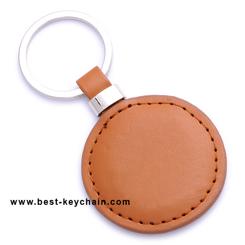 LEATHER KEYCHAIN ROUND SHAPE