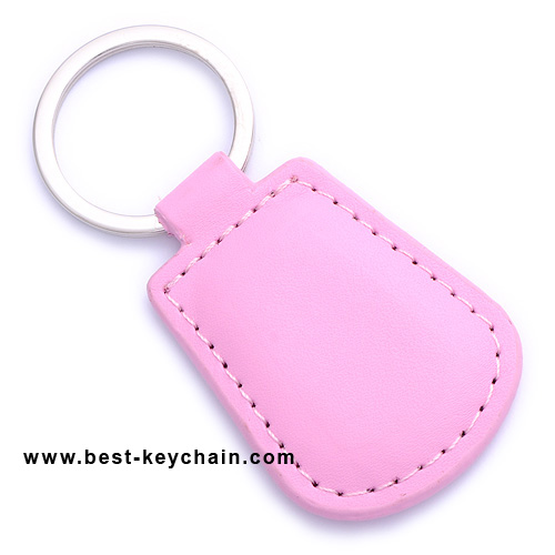 LEATHER KEYCHAIN PINK COLOR