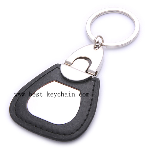BLACK COLOR LEATHER KEYCHAINS
