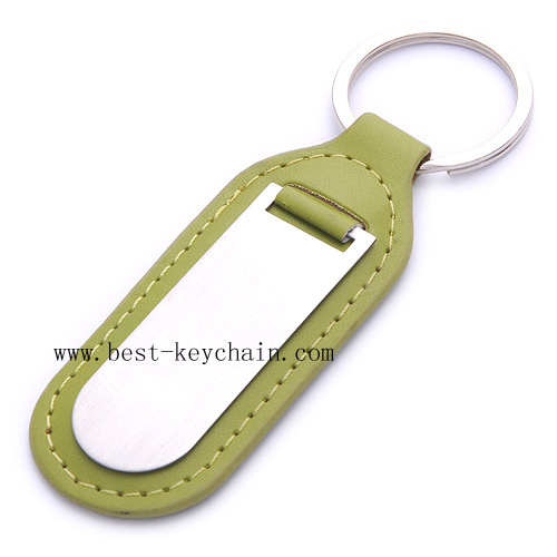 PROMOTION PU LEATHER KEYCHAIN PRINTED LOGO