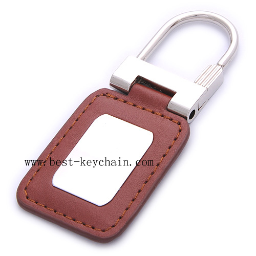 LEATHER KEY HOLDER USE PRINTED LOGO WELCOME