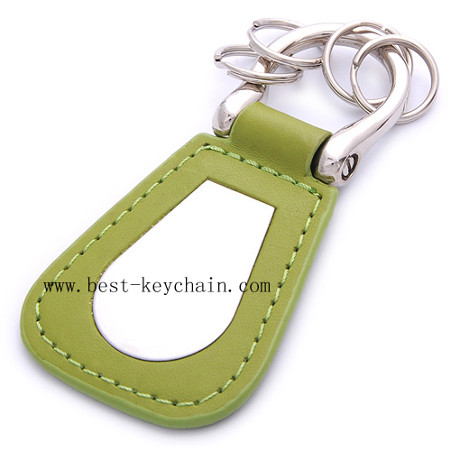 PU LEATHER KEYCHAIN TO USE PRINTED LOGO