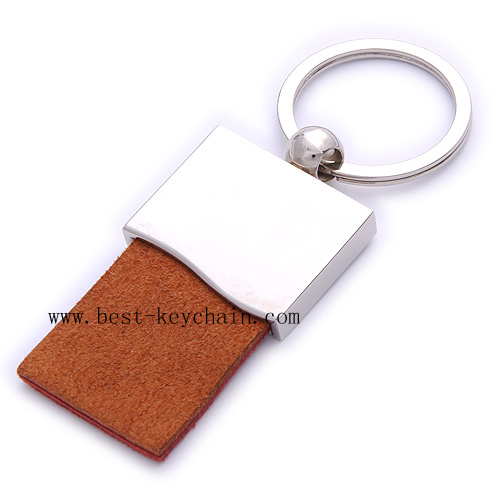 PU KEYCHAIN WITH METAL CLINET SHAPE WELCOME