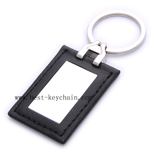 KEYCHAIN WITH RECTANGEL SHAPE EPOXY LOGO